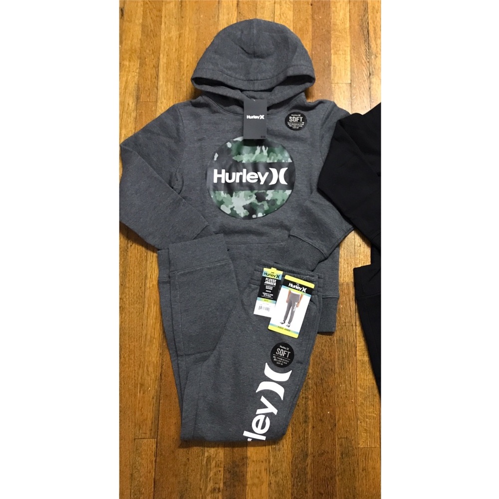 NWT Hurley Boys Fleeced Hoodie and Jogger